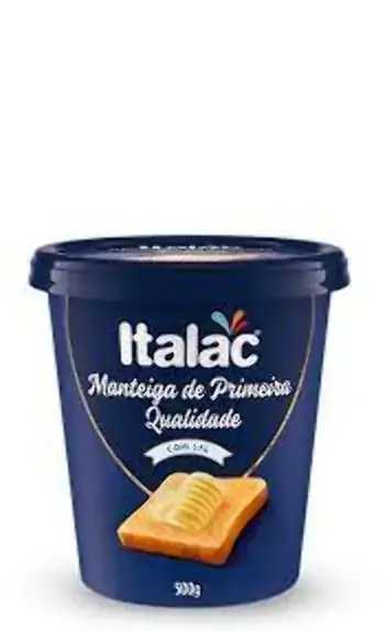 Manteiga Italac Primeira Qualidade 500g Pote C/sal