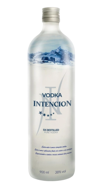 Vodka 5x Destilada Intencion Garrafa 900ml