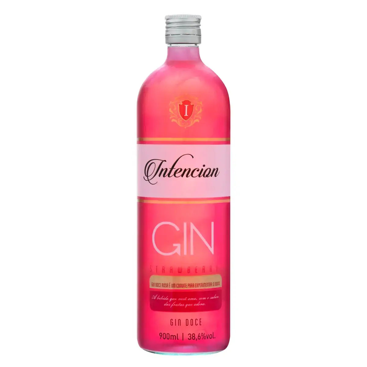 Gin Doce Strawberry Intencion Garrafa 900ml