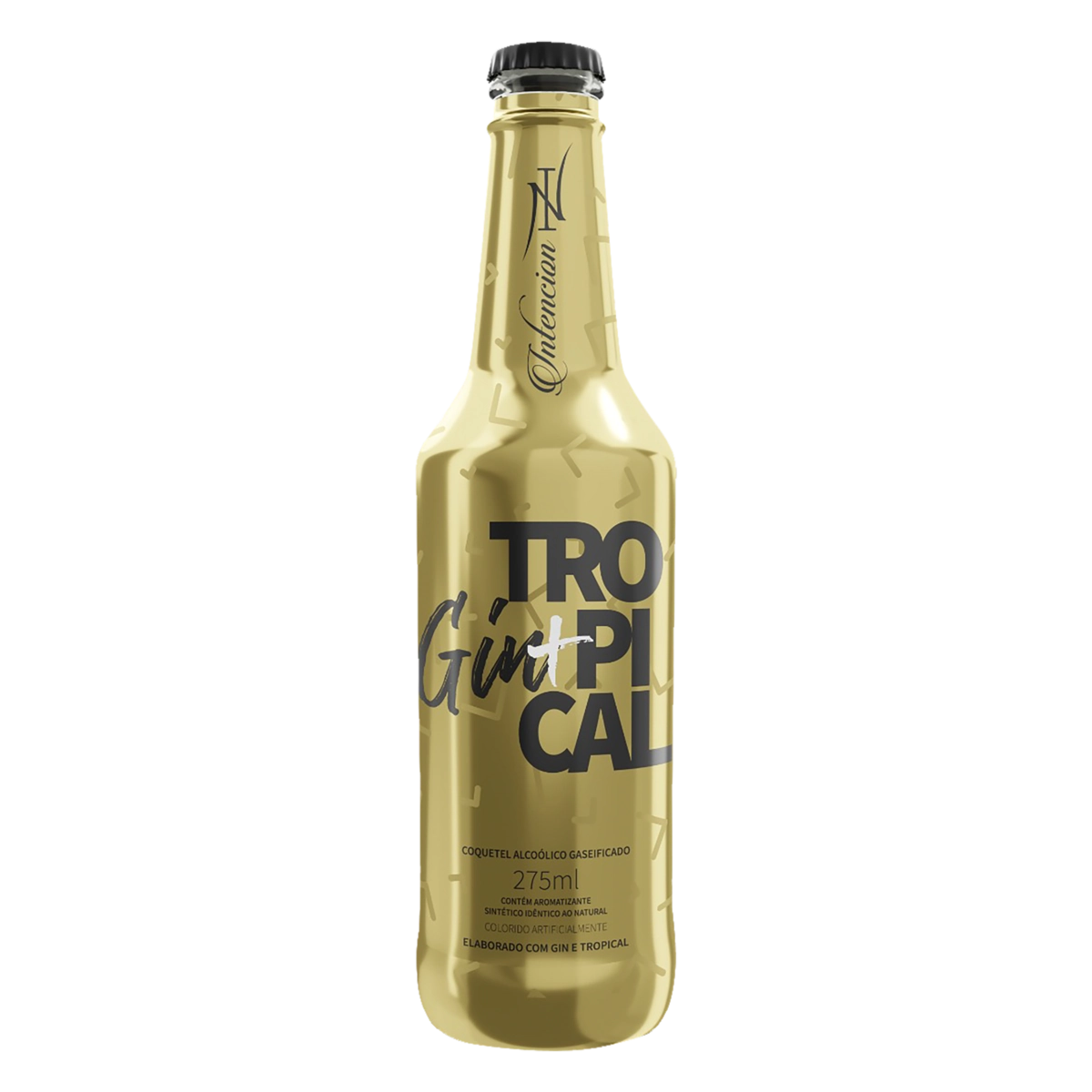 Coquetel Alcoólico Gaseificado Gin E Tropical Intencion Garrafa 275ml