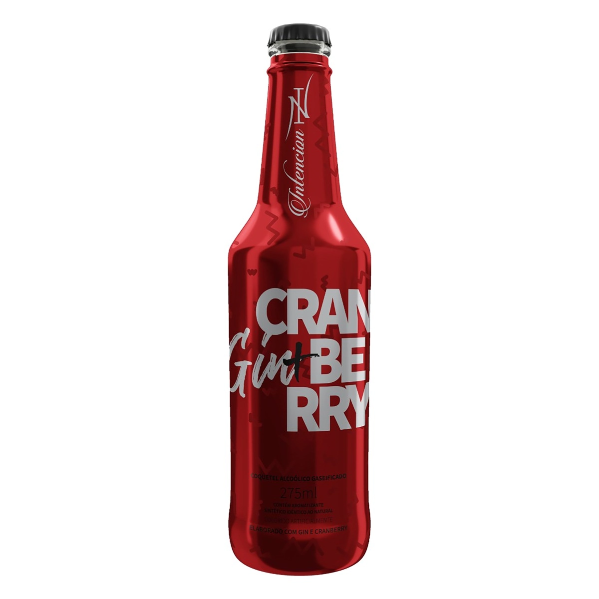 Coquetel Alcoólico Gaseificado Gin E Cranberry Intencion Garrafa 275ml