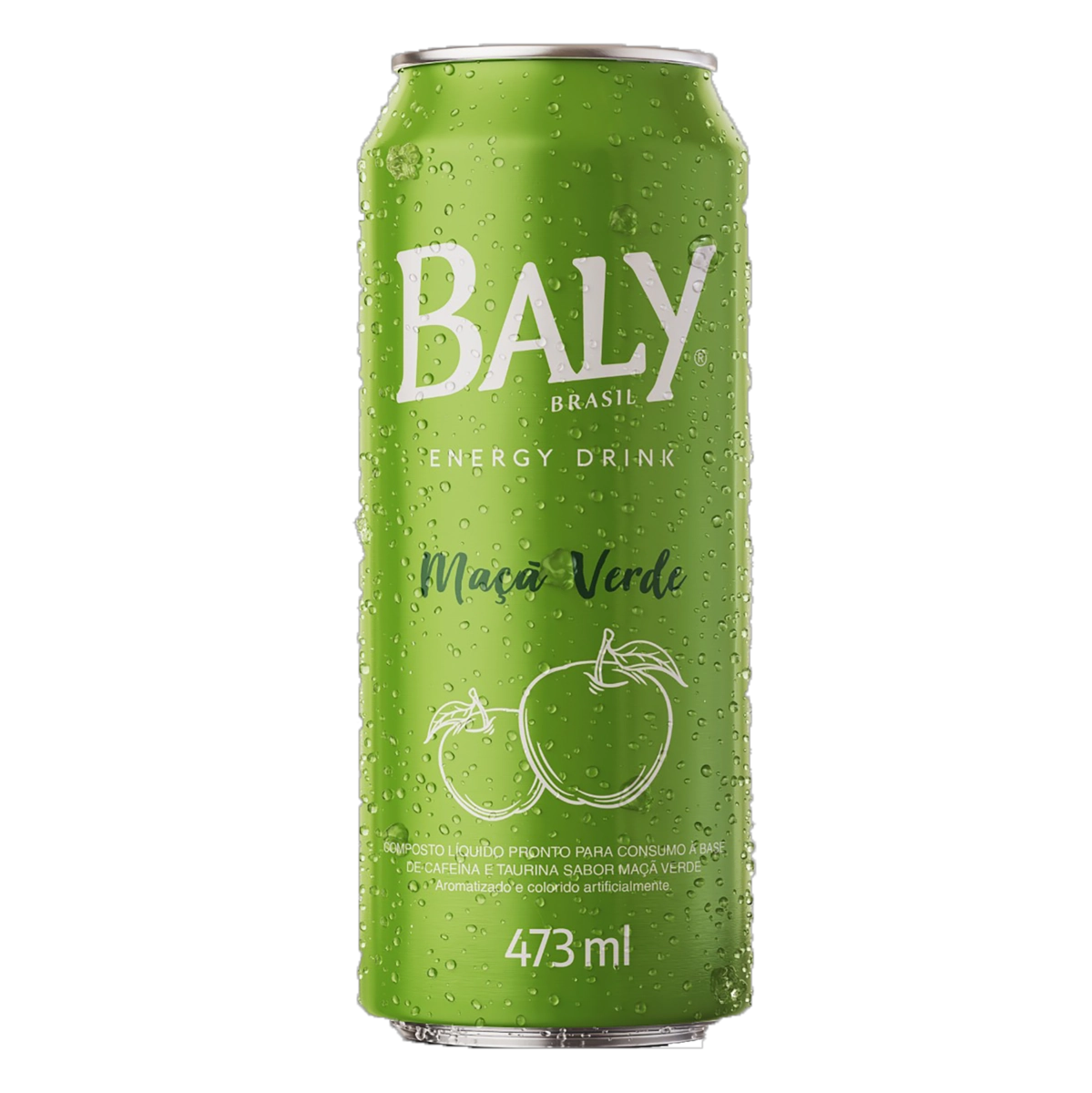Energético Maçã Verde Baly Lata 473ml