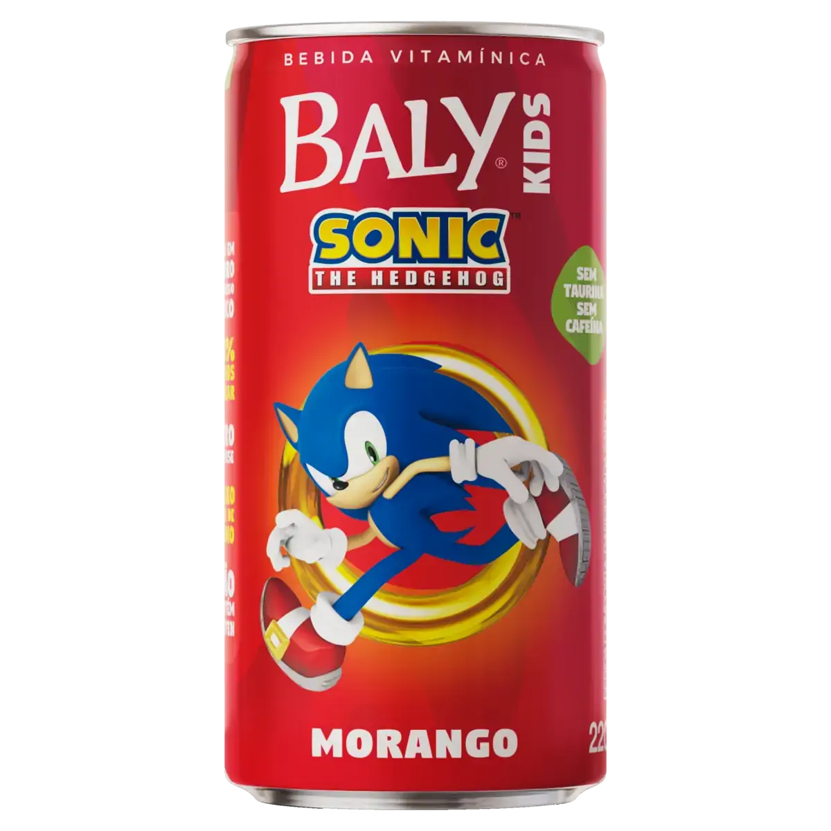 Bebida Gaseificada Morango Sonic Baly Kids Lata 220ml