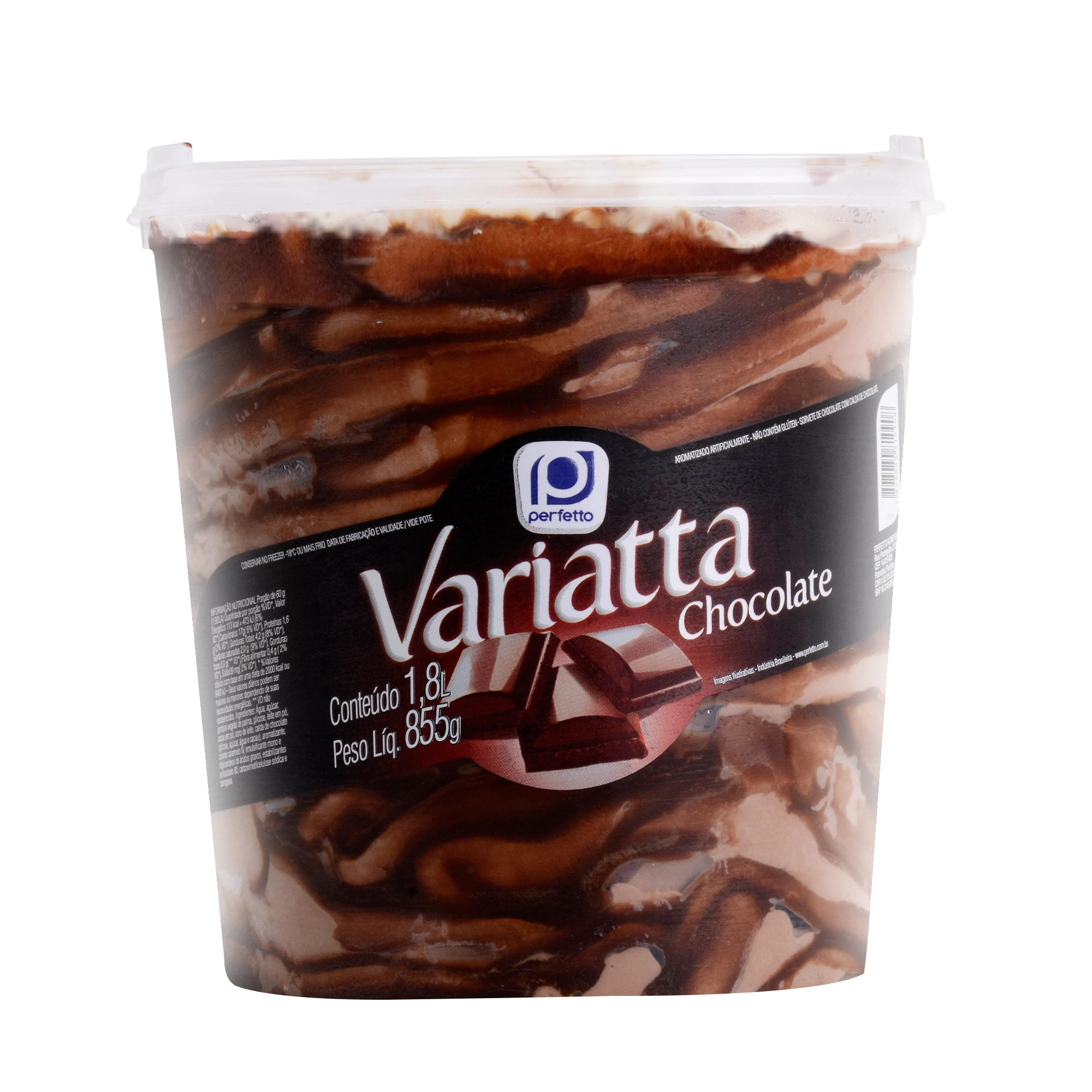 Sorvete Chocolate Perfetto Variatta Pote 1,8l