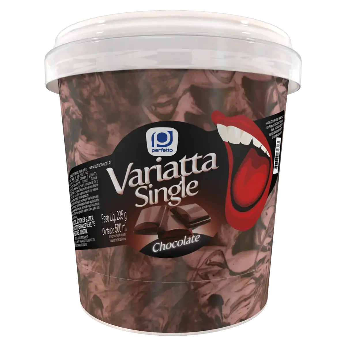 Sorvete Chocolate Perfetto Variatta Single Pote 500ml
