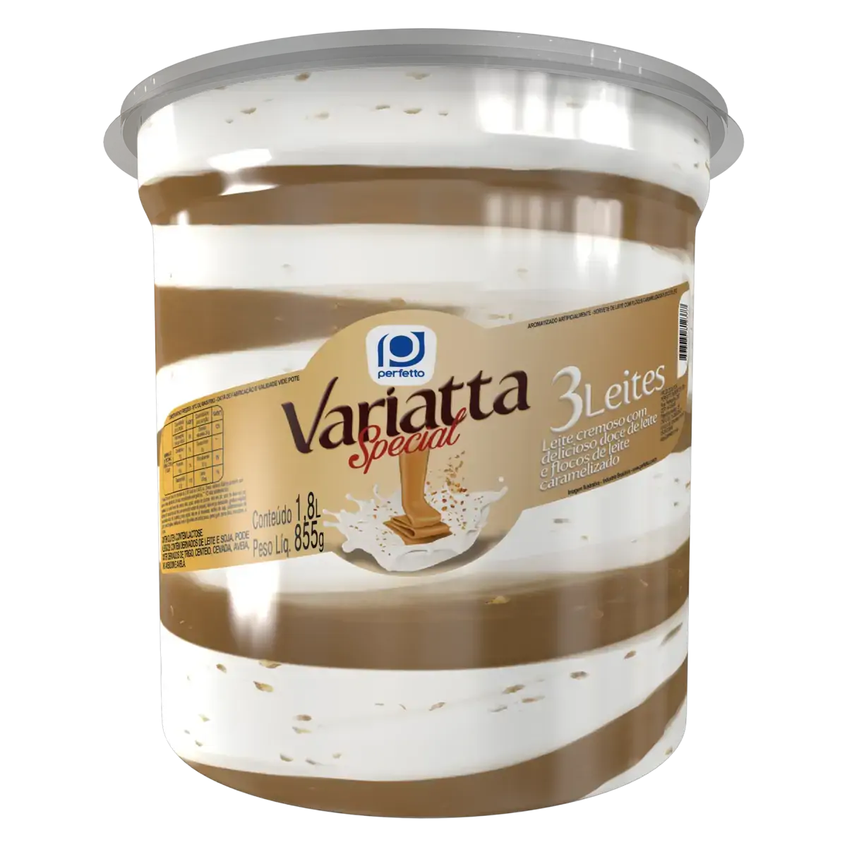 Sorvete 3 Leites Perfetto Variatta Special Pote 1,8l