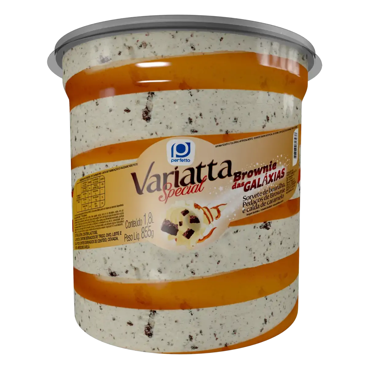 Sorvete Brownie Das Galáxias Perfetto Variatta Special Pote 1,8l