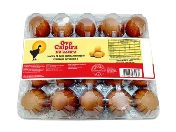 Ovos Caipira Label Rouge Do Campo C/20un