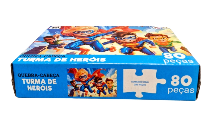 Quebra Cabeca Turma Herois 80pcs 6391 Mini Toys