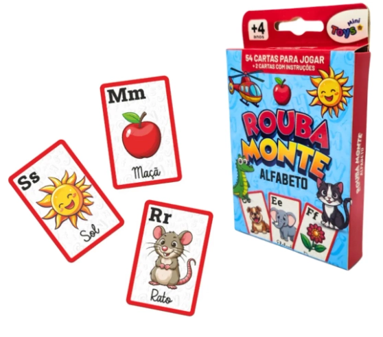 Cartas Rouba Monte Alfabeto Mini Toys