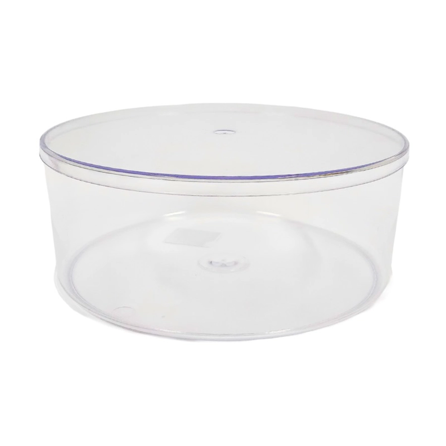 Cake Box Redonda Acrilica Transp 2,200l C/tampa Lsc Toys