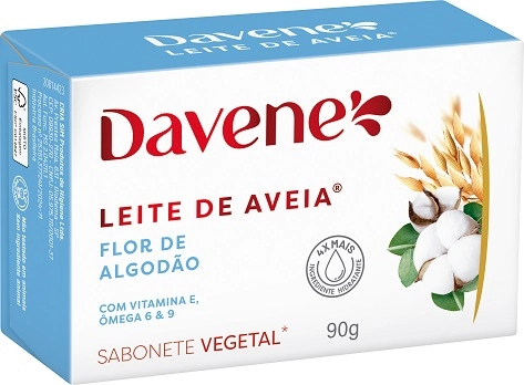 Sab Vegetal Leite De Aveia Davene 90g Flor De Algodao