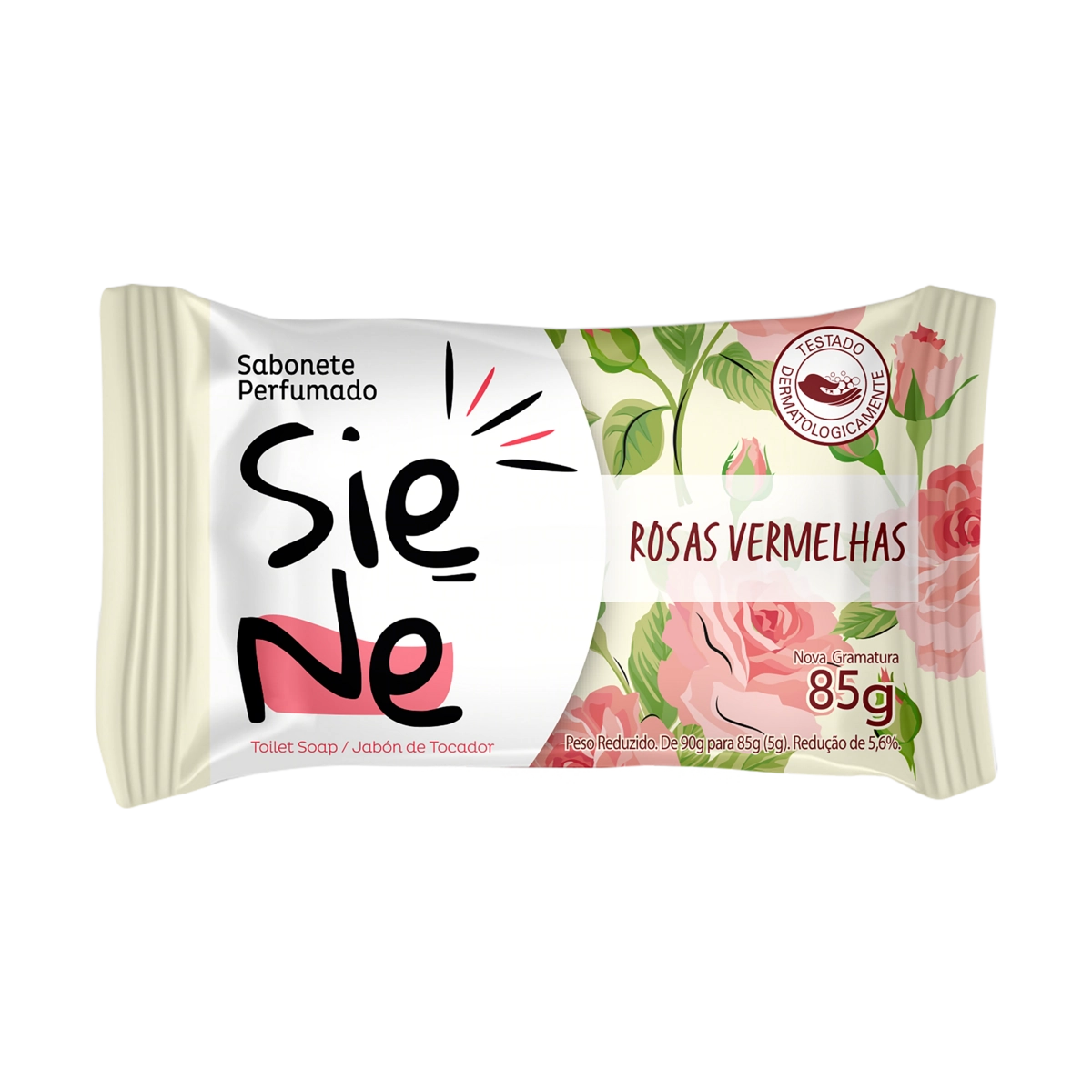 Sabonete Barra Rosas Vermelhas Siene Flow Pack 85g