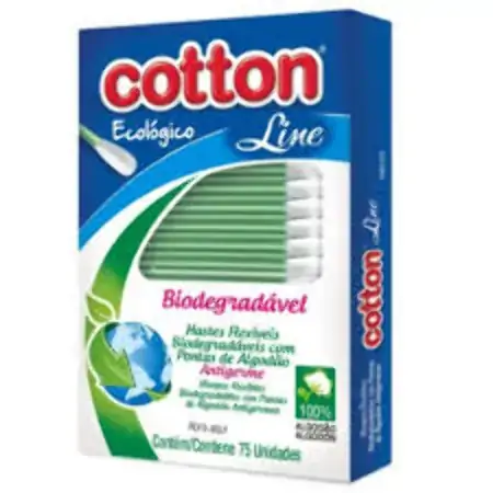 Hastes Flexiveis Cotton Ecologico 75un