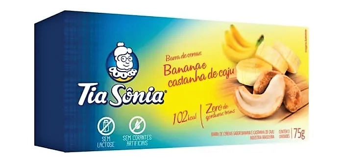 Cereal Tia Sonia 75g Banana E Cast.de Caju