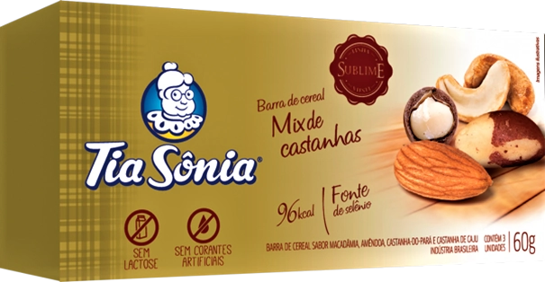Cereal Tia Sonia 60g Mix Castanhas
