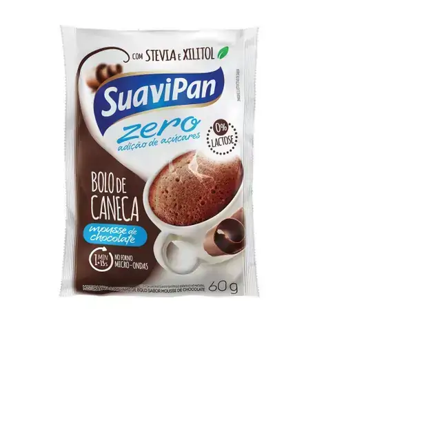 Bolo Caneca Suavipan 60g M.chocolate Zero