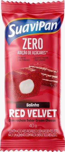 Bolinho Suavipan 40g Zero Red Velvet