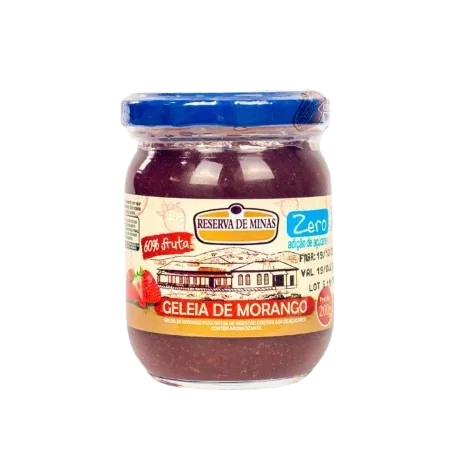 Geleia Zero Acucar Sabor Morango 200g Reserva De Minas