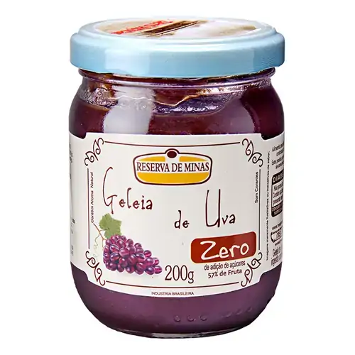 Geleia De Uva Zero Acucar 200g Reserva De Minas