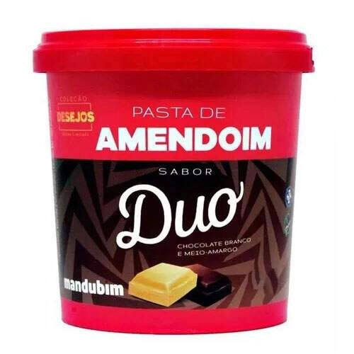 Pasta Amendoim Duo Choco Br Amargo 450g Mandubim