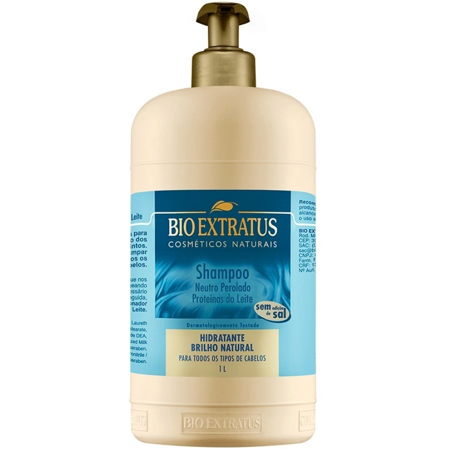 Shampoo Bio Extratus Neutro Perolado Com Proteínas Do Leite 1l
