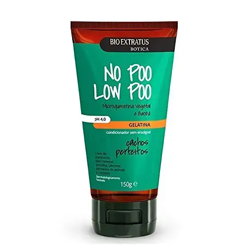 Gelatina Bio Extratus Botica No Poo Low Poo Cachos Perfeitos 150g