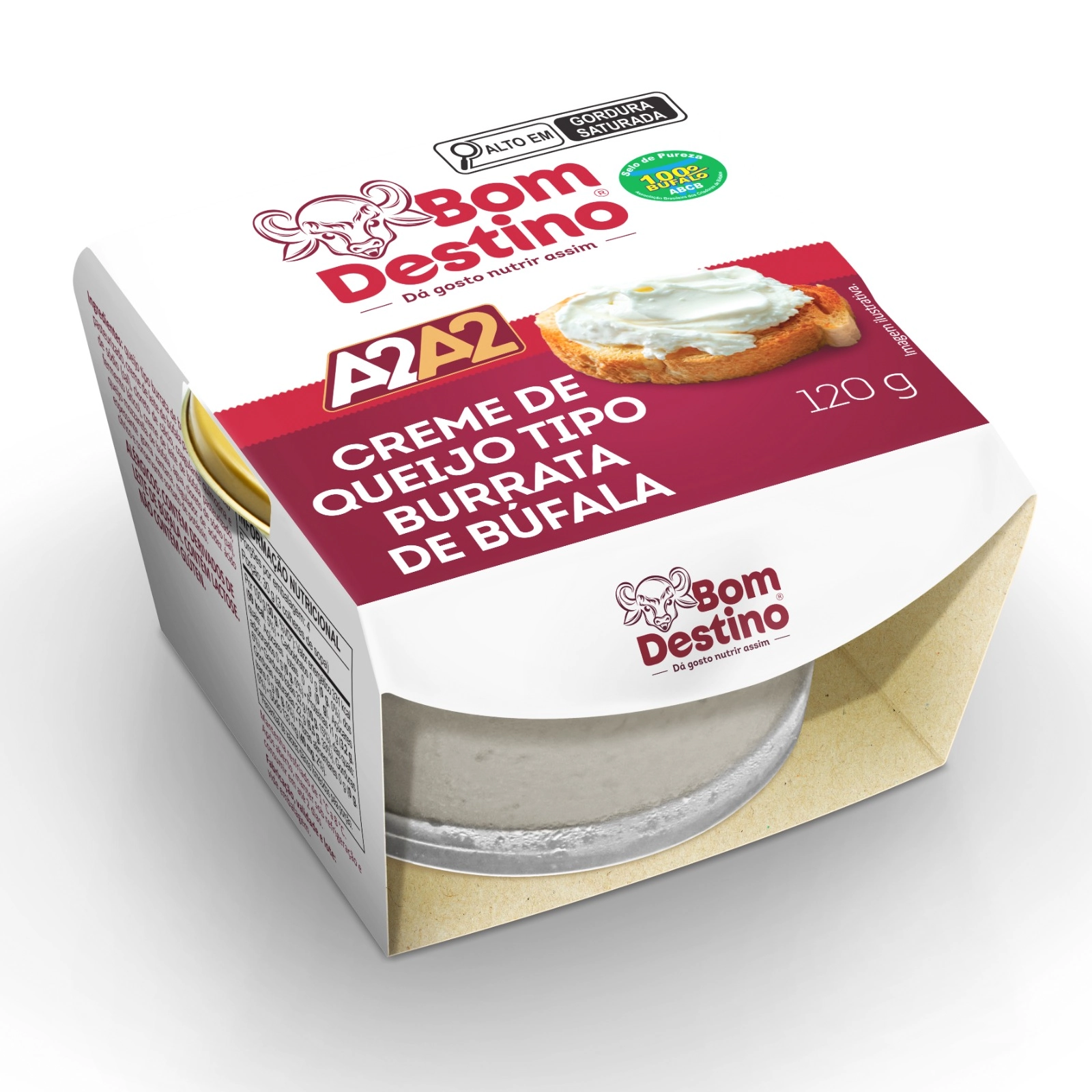 Creme De Burrata Bufala Bom Destino 120g