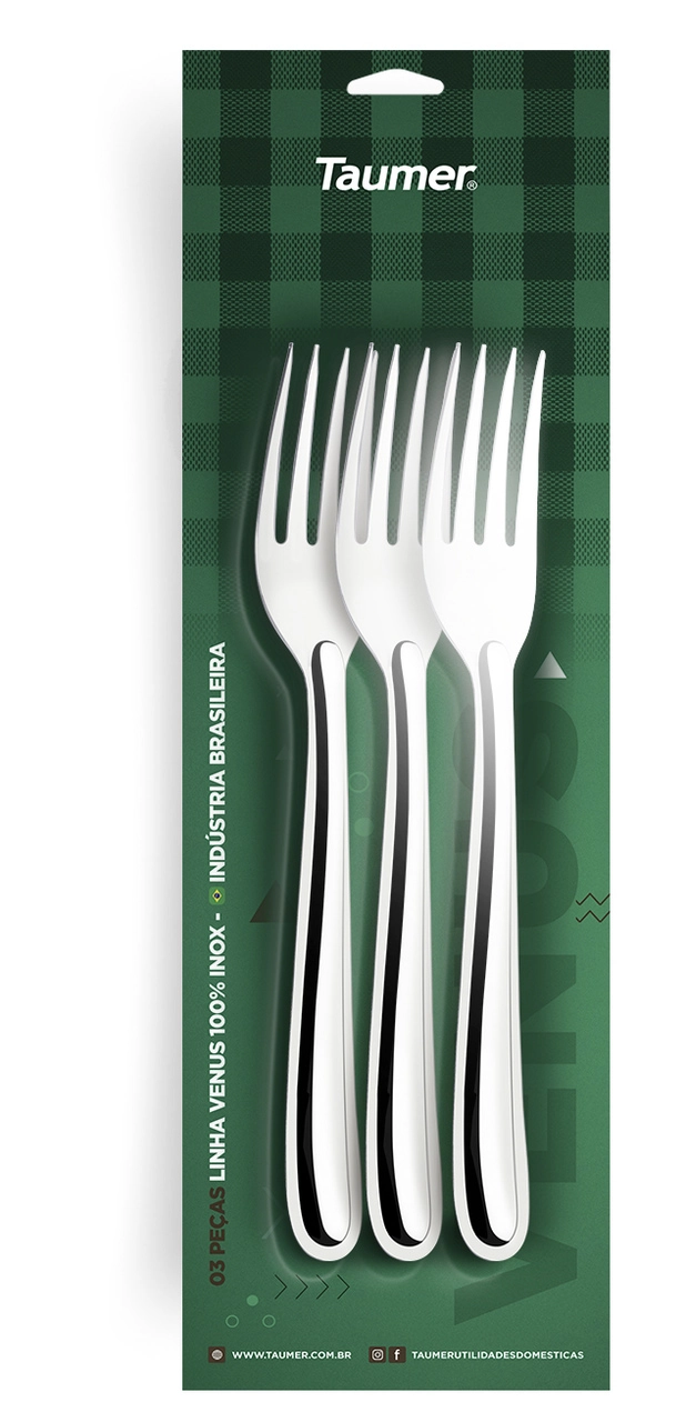Garfo Taumer Inox C/03 Ref.9011/3 Un