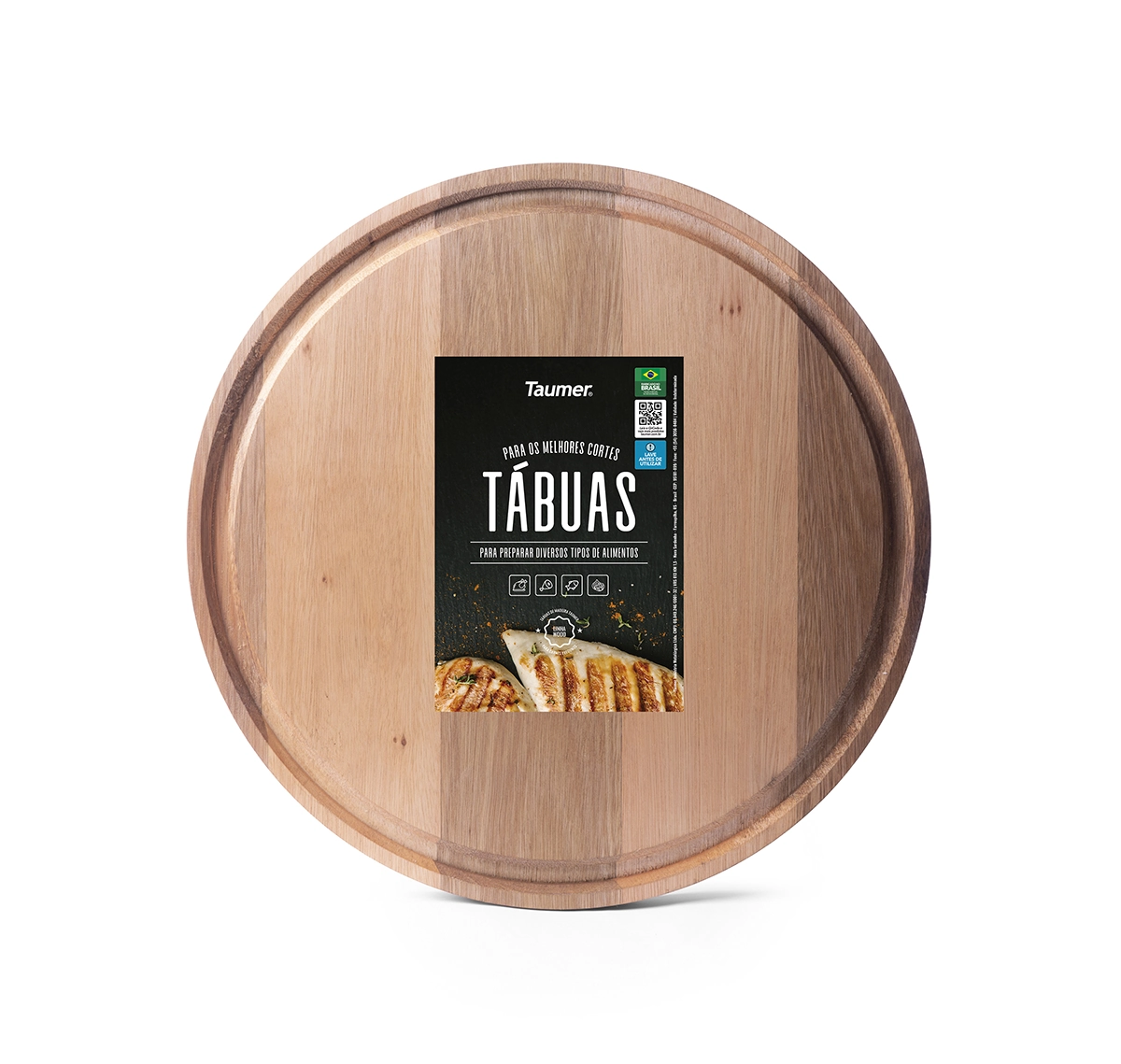 Tabua Churrasco Taumer Redonda 34cm