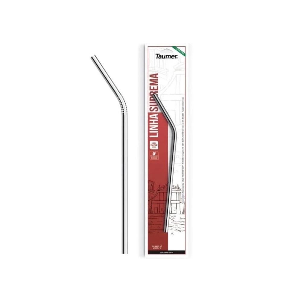 Canudo Taumer Inx Cur 21cm