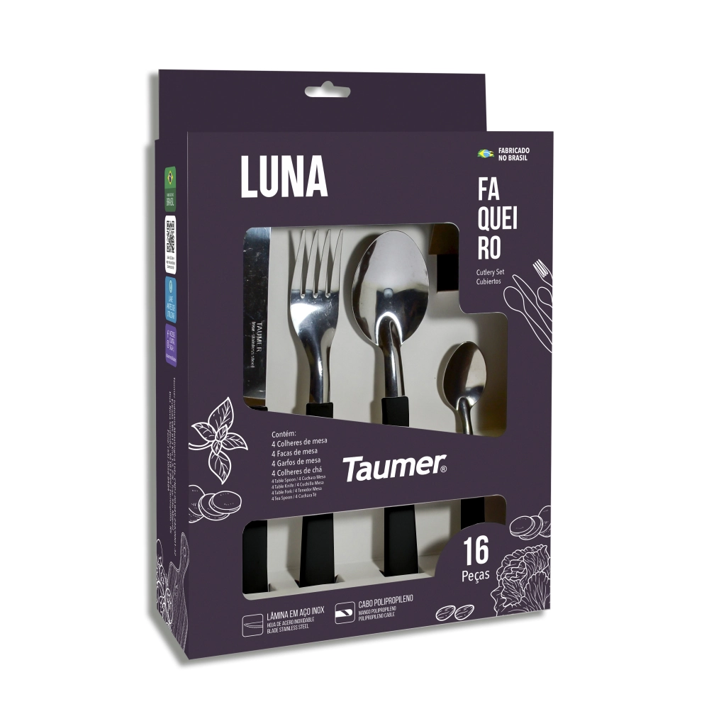 Faqueiro 16pcs Luna Pt Taumer