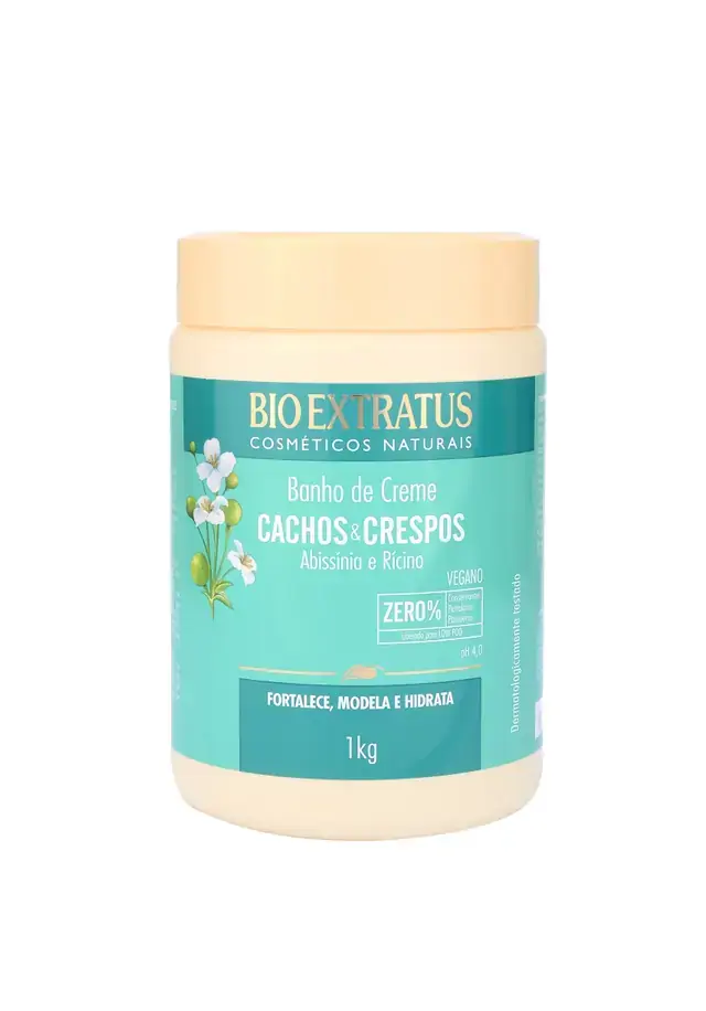 Banho De Creme Bio Extratus Cachos E Crespos 1kg