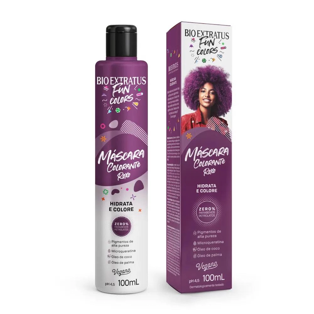 Mascara Fun C.bio Extratus 100ml Roxo