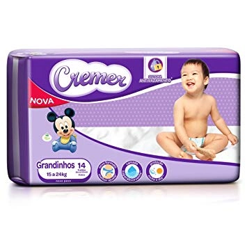 Fralda Descartável Infantil Cremer Magic Care Grandinhos Pacote 14 Unidades