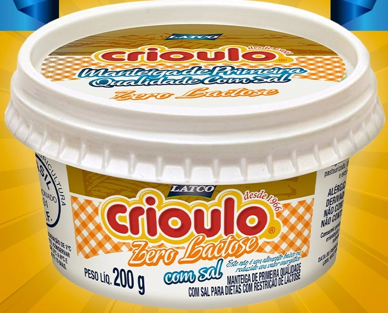 Manteiga Crioulo C/ Sal Zero Lactose 200g