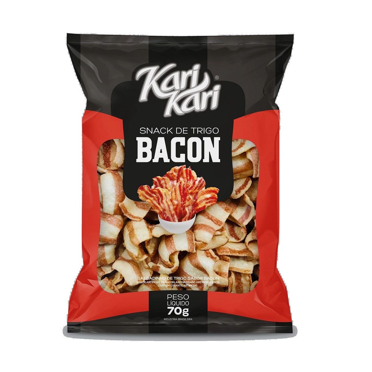 Salgadinho Snacks Kari Kari De Trigo Bacon 70g