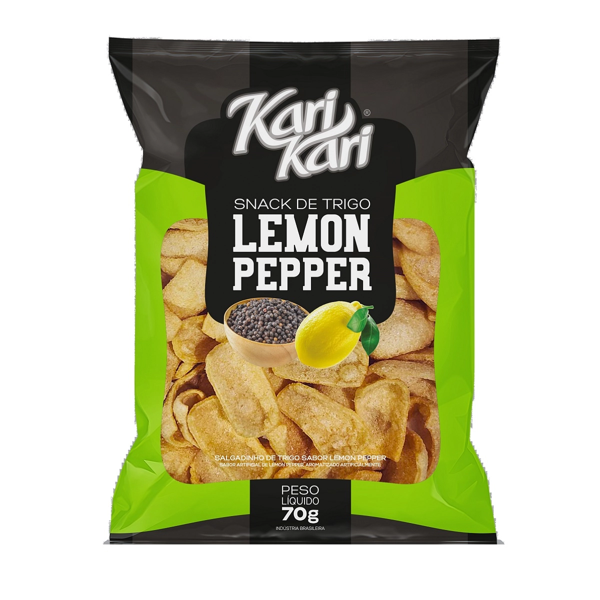 Salgadinho Snacks Kari Kari De Trigo Lemon Pepper 70g
