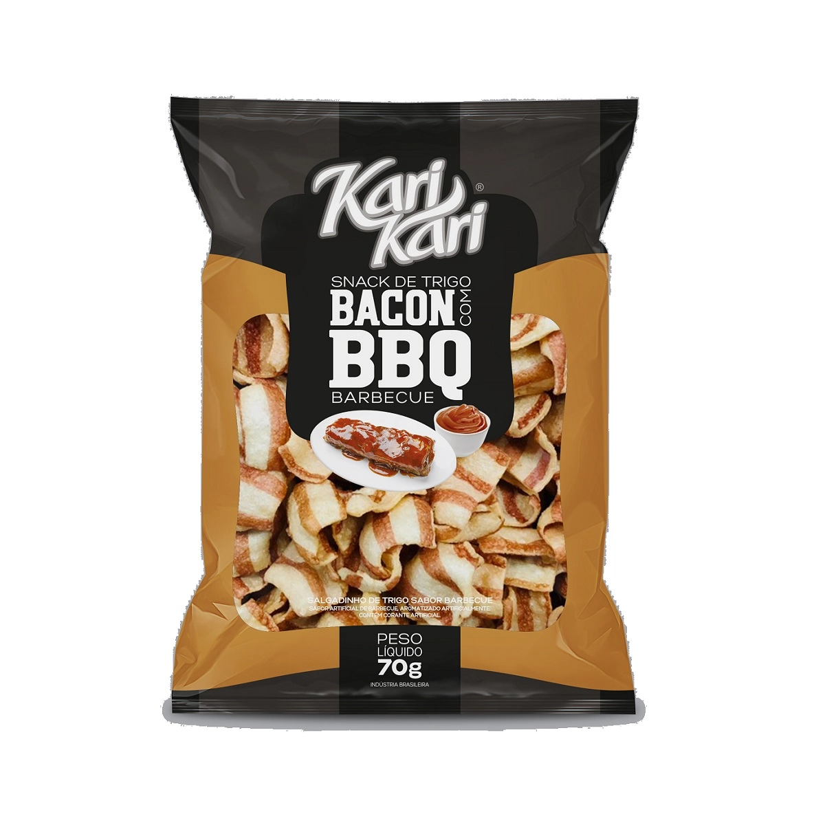 Salgadinho Snacks Kari Kari De Trigo Bacon C/barbecue 70g