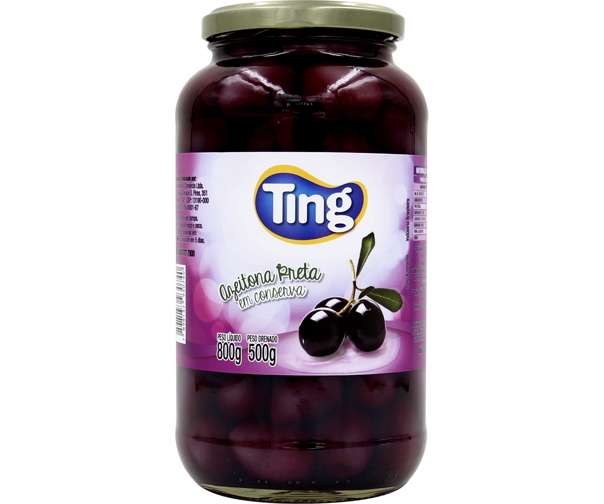 Azeitona Preta 500g Ting
