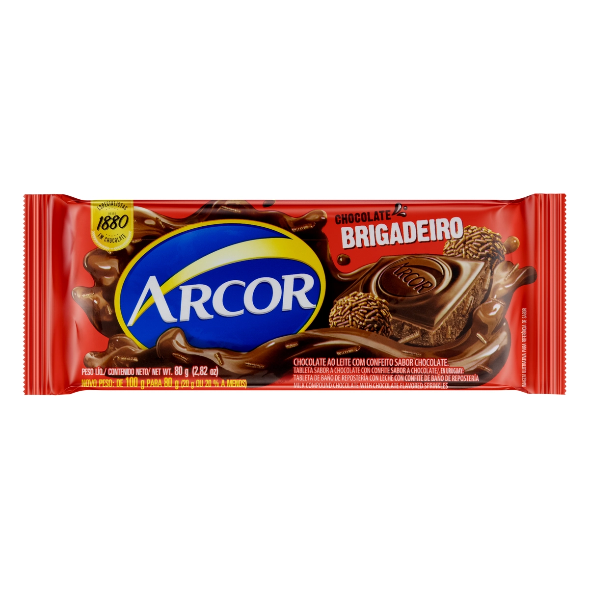 Chocolate Arcor Tab Brigadeiro 1,