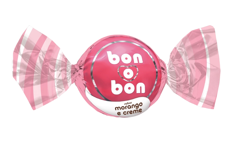 Bombom Bon O Bon 15g Morango E Creme