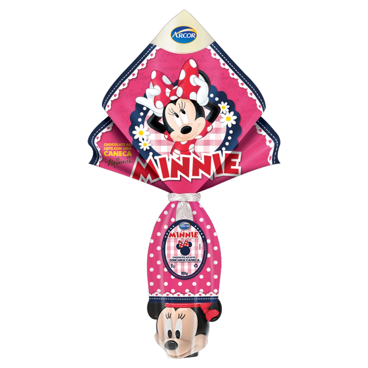 Ovo De Páscoa Ao Leite Minnie Arcor 100g Vem Com Caneca