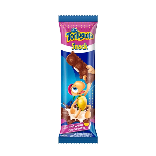 Chocolate Tortuguita Snack Brigadeiro E Baunilha 28g