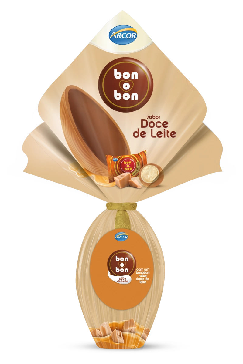 Ovo De Páscoa Doce De Leite Bon O Bon Arcor 150g
