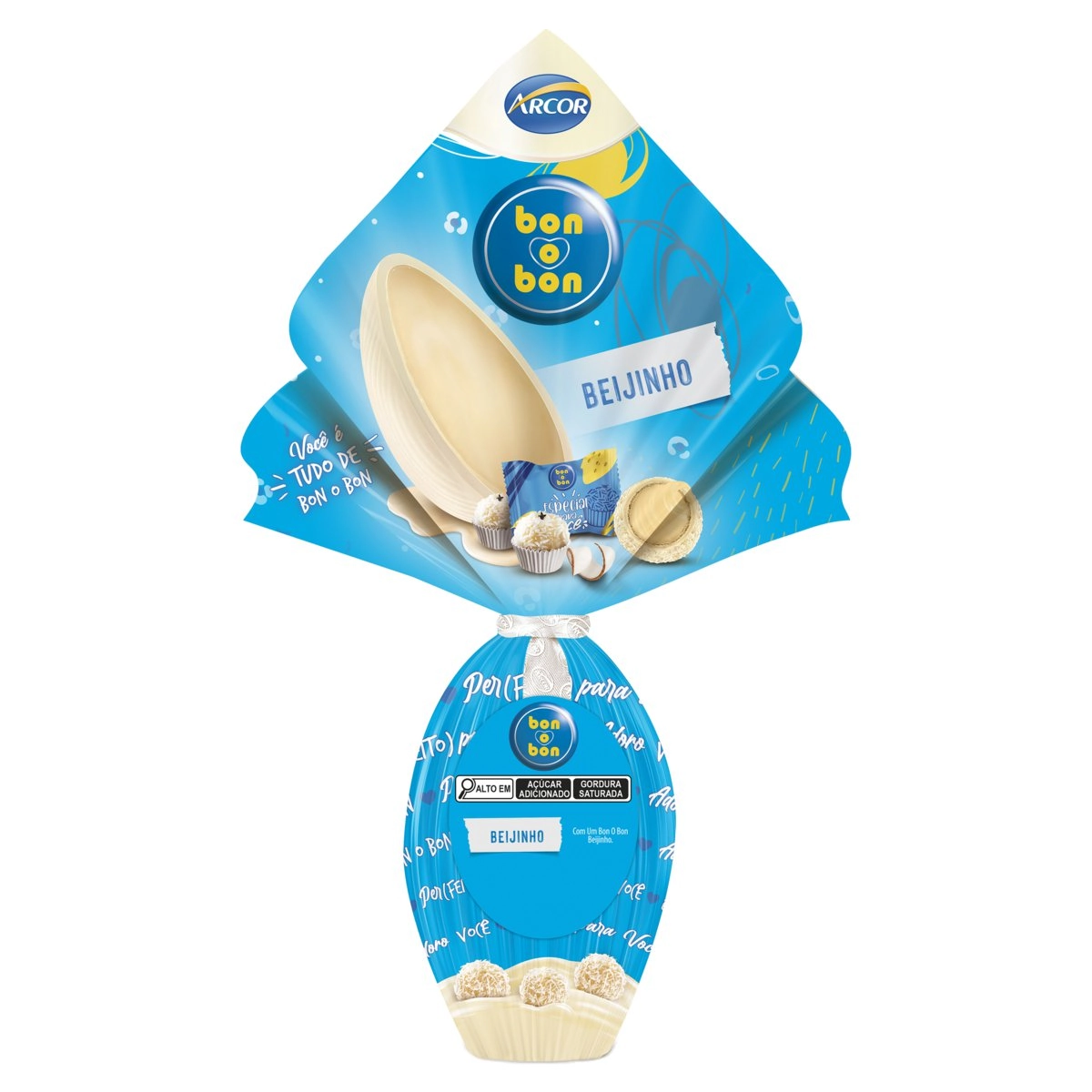 Ovo De Páscoa Bon O Bon Beijinho Arcor 150g Vem Com Um Bon O Bon Beijinho