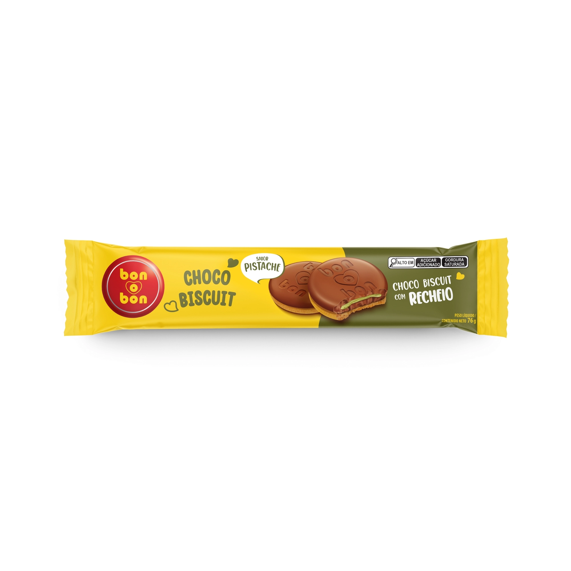 Biscuit Bon O Bon Pistache 76g Arcor
