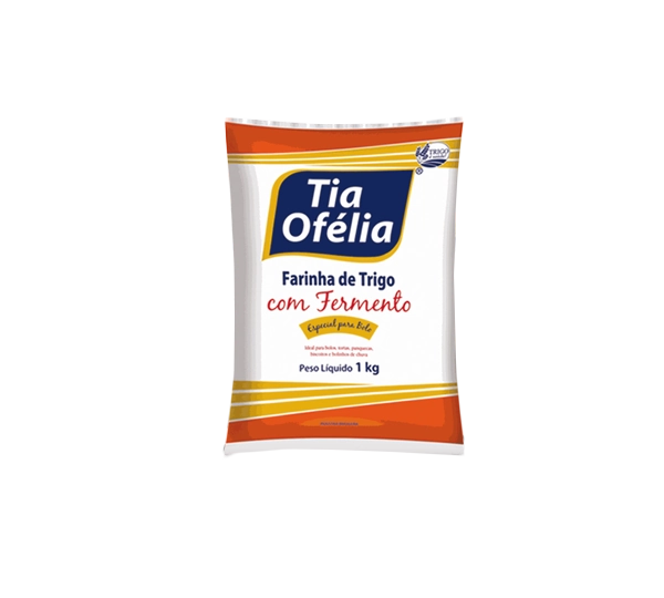 Farinha De Trigo Tia Ofelia Fermento 1kg