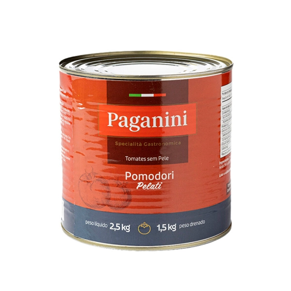 Tomate Pelado Paganini Lata 2,55kg