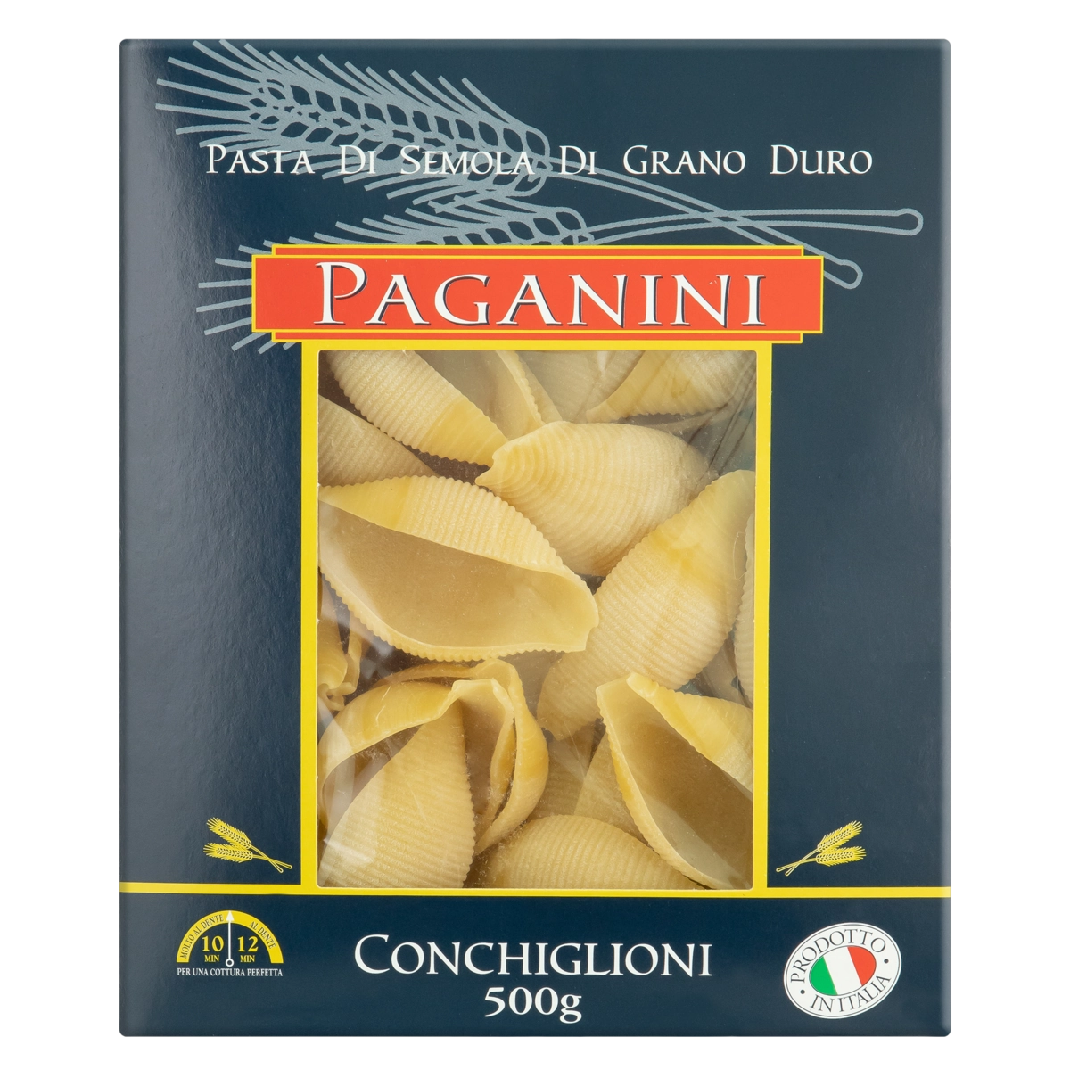 Macarrão De Sêmola De Trigo Grano Duro Conchiglioni Paganini Caixa 500g